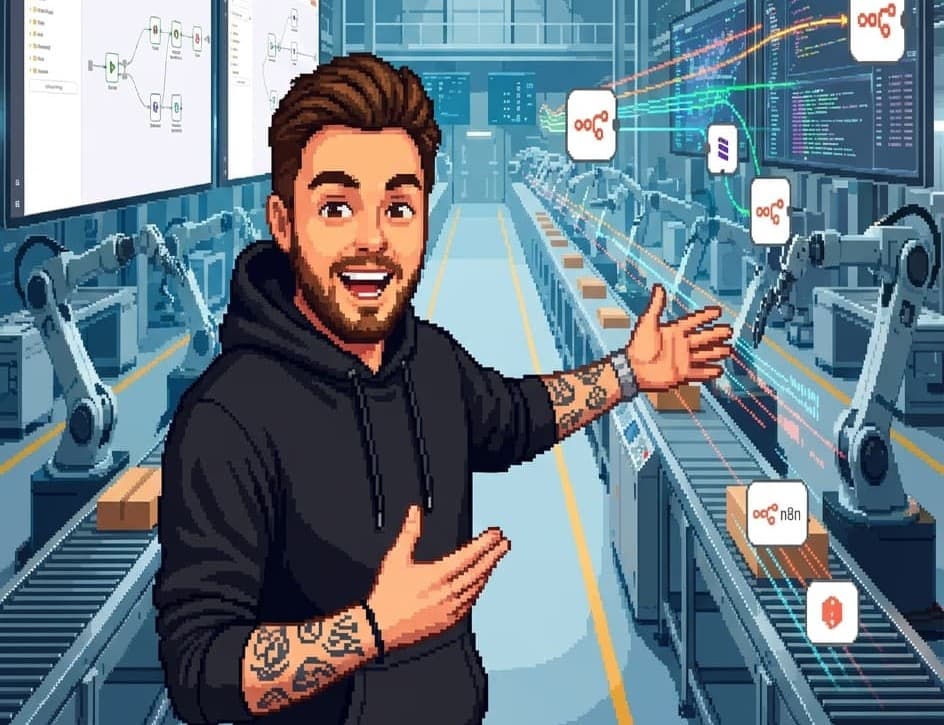 Un professionnel pilote des automatisations et des agents IA